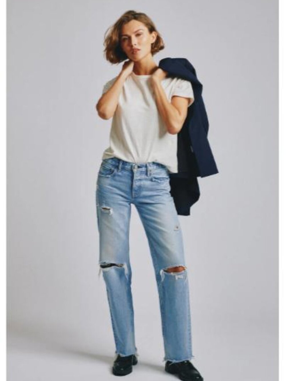 Moussy Vintage Japanese Denim Size 25 Low Slouchy Jeans Relaxed Fit Button Fly